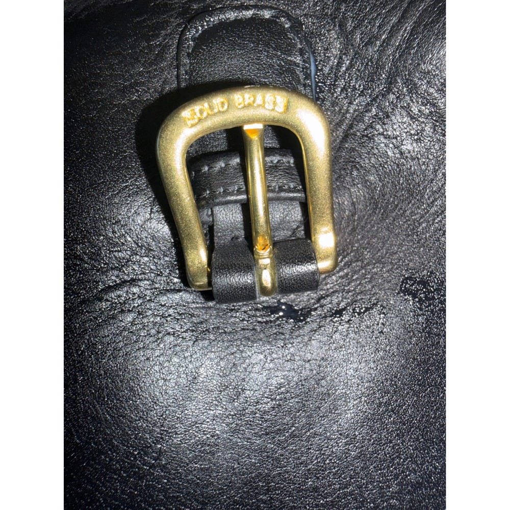 Vintage Coach Beekman Briefcase Black Leather Brass Buckle Messenger Bag 5266 - Picture 6 of 9